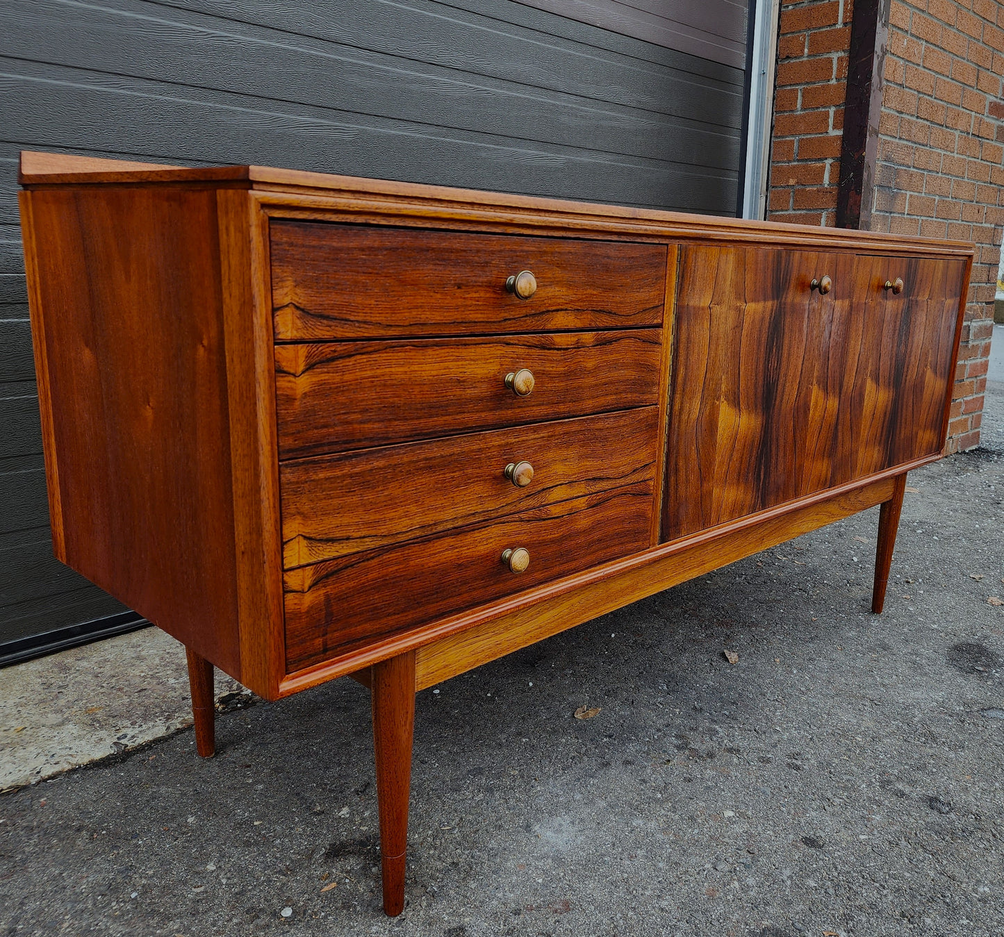 REFINISHED MCM Rosewood Sideboard by R. Heritage for Archie Shine 60"