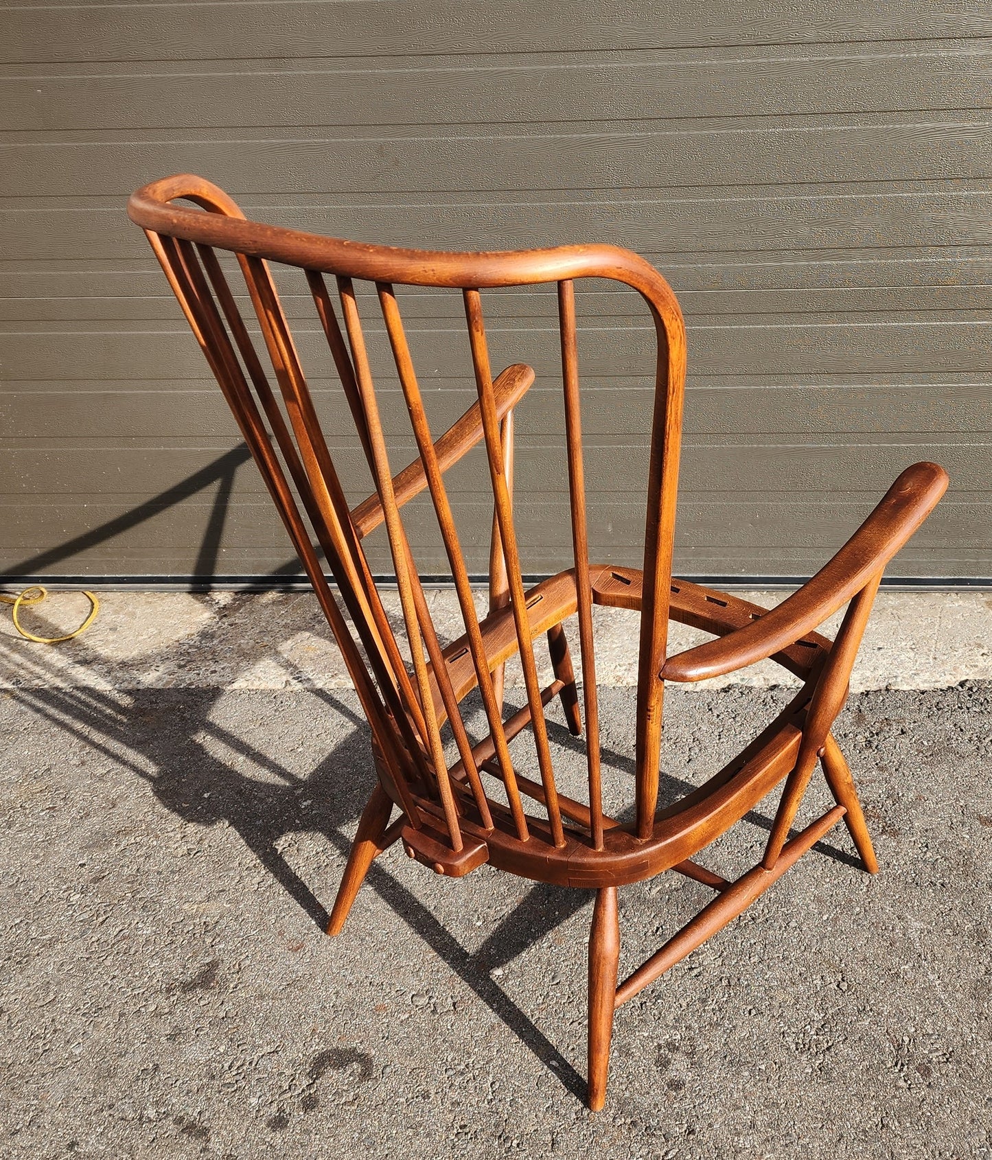 REFINISHED Mid Century Modern Armchair by Ercol, model Evergreen; no cushions