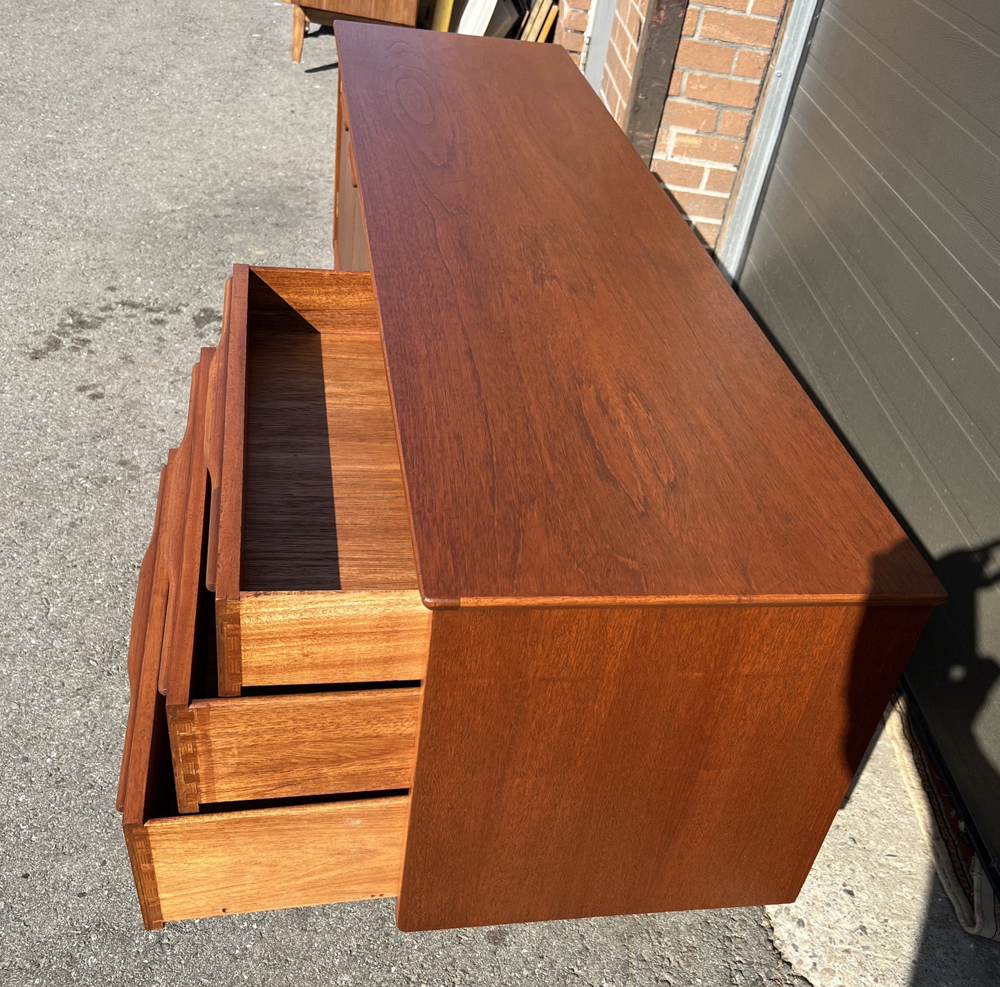 REFINISHED Mid Century Modern Sideboard by T.Robertson for McIntosh 66"