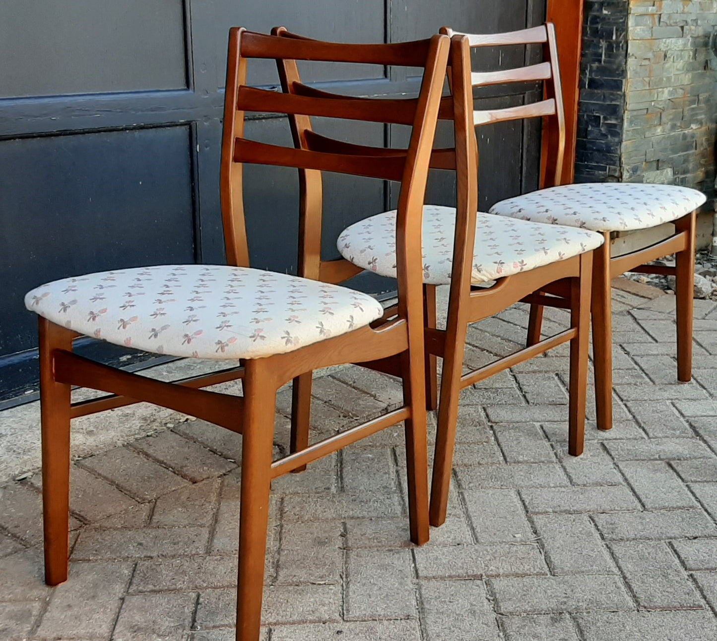 Mid Century Modern Walnut Chairs Restored, 3 for the price of 2 - Mid Century Modern Toronto