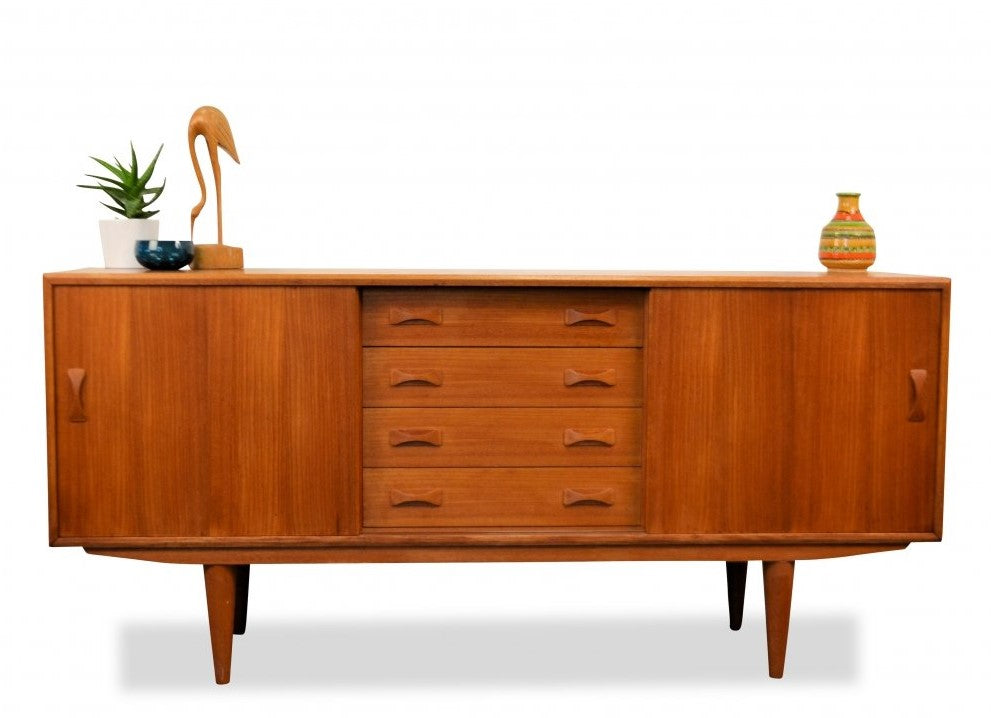 REFINISHED Danish MCM Teak Sideboard by IB Kofod-Larsen for Clausen and Son
