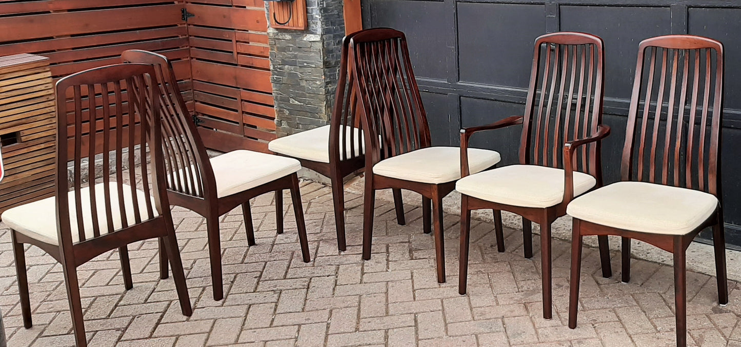 6 MCM Rosewood Chairs by Svegards Markaryd, PERFECT - Mid Century Modern Toronto