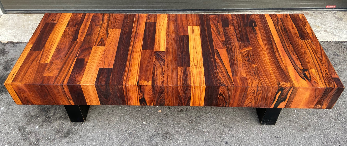 REFINISHED MCM Rosewood Coffee Table 60" low, PERFECT