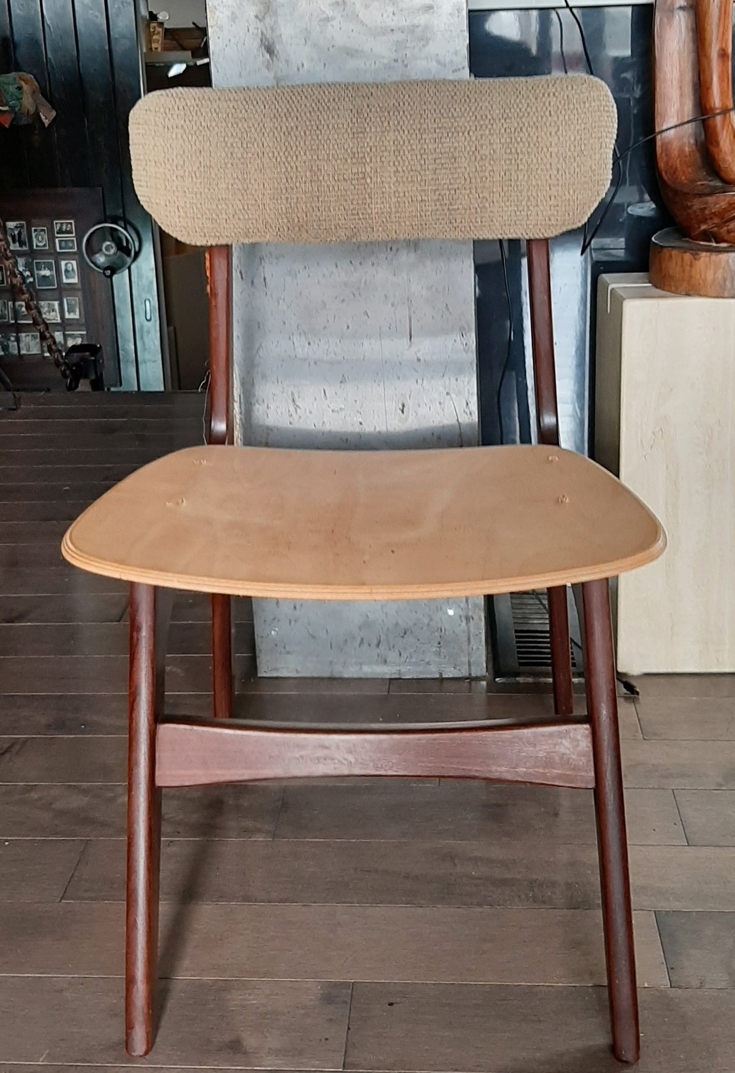 4 RESTORED MCM Solid Teak Chairs, ready for new upholstery, each $199 only - Mid Century Modern Toronto
