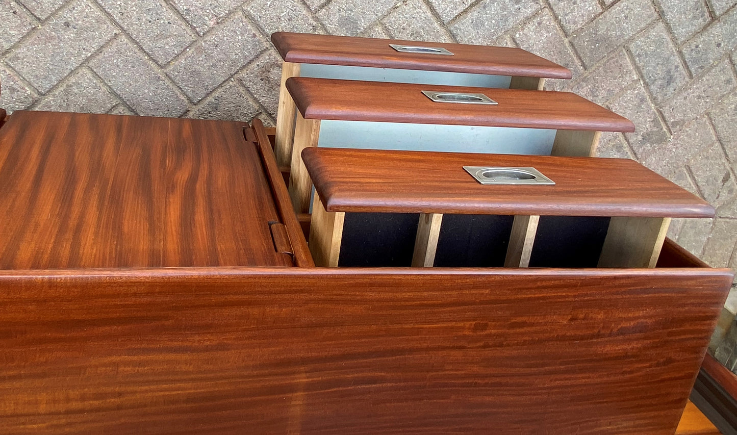REFINISHED Mid Century Modern SOLID TEAK Buffet 54", PERFECT