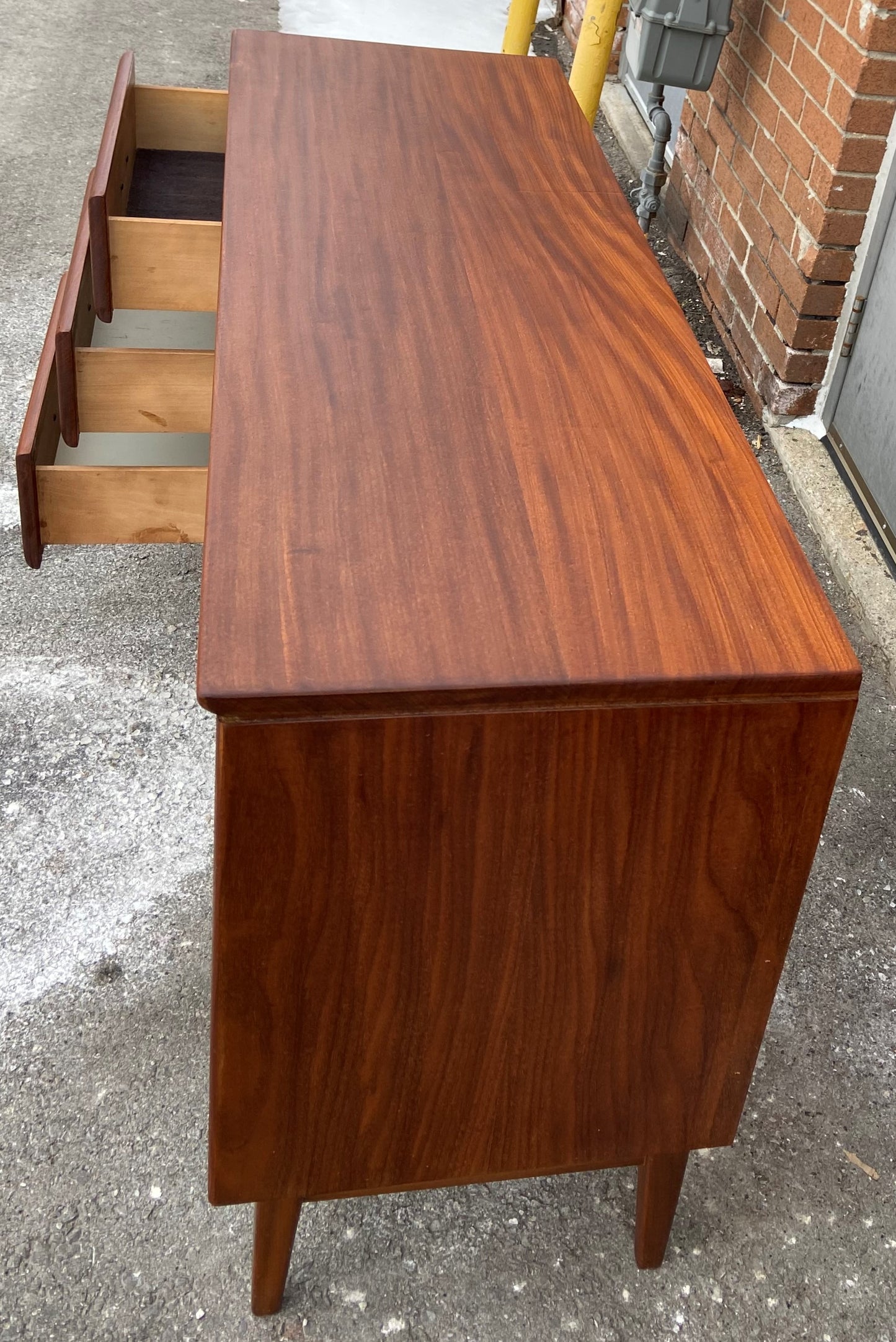 REFINISHED Mid Century Modern SOLID TEAK Buffet by Imperial 54", PERFECT