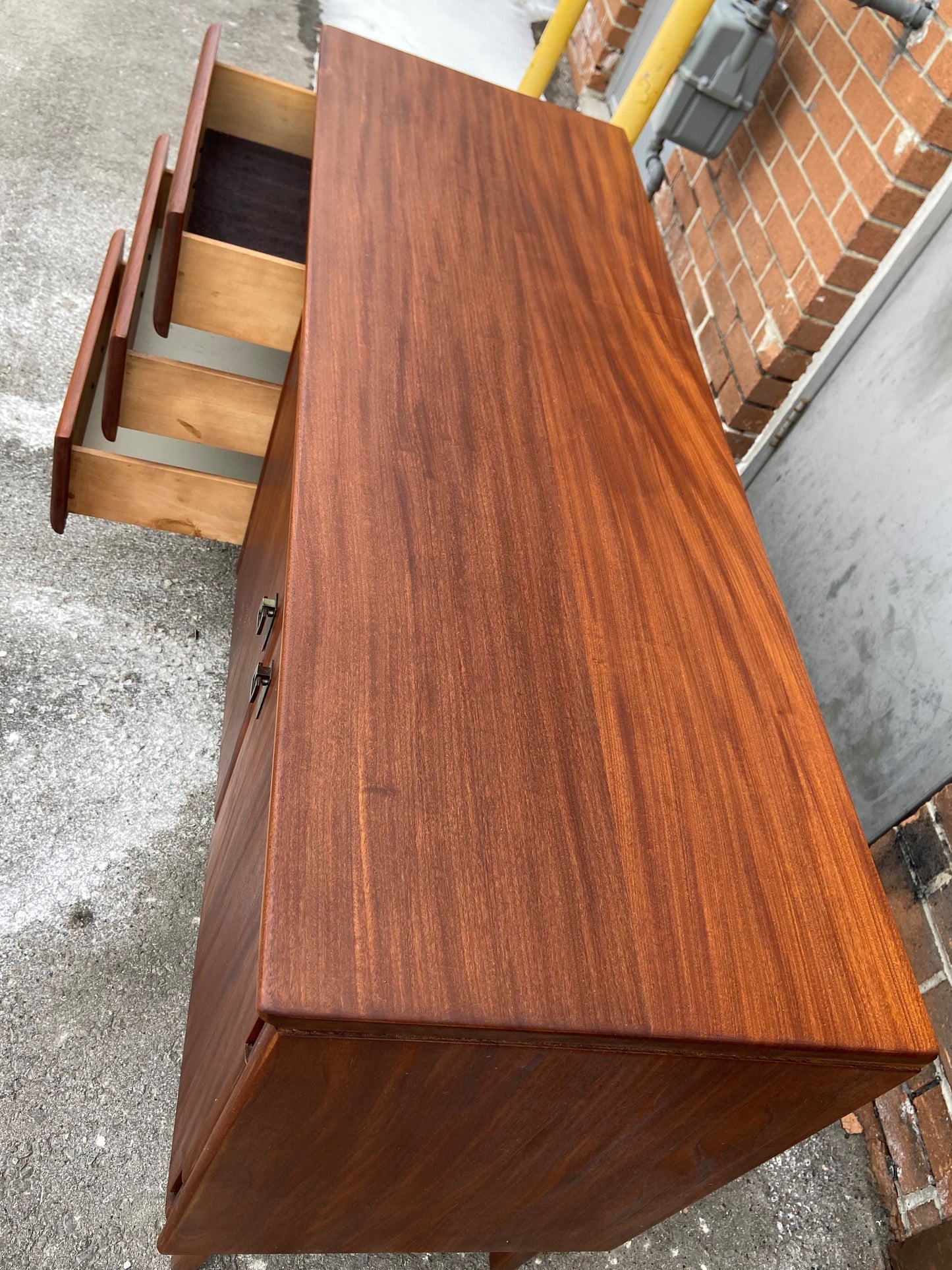 REFINISHED Mid Century Modern SOLID TEAK Buffet by Imperial 54", PERFECT