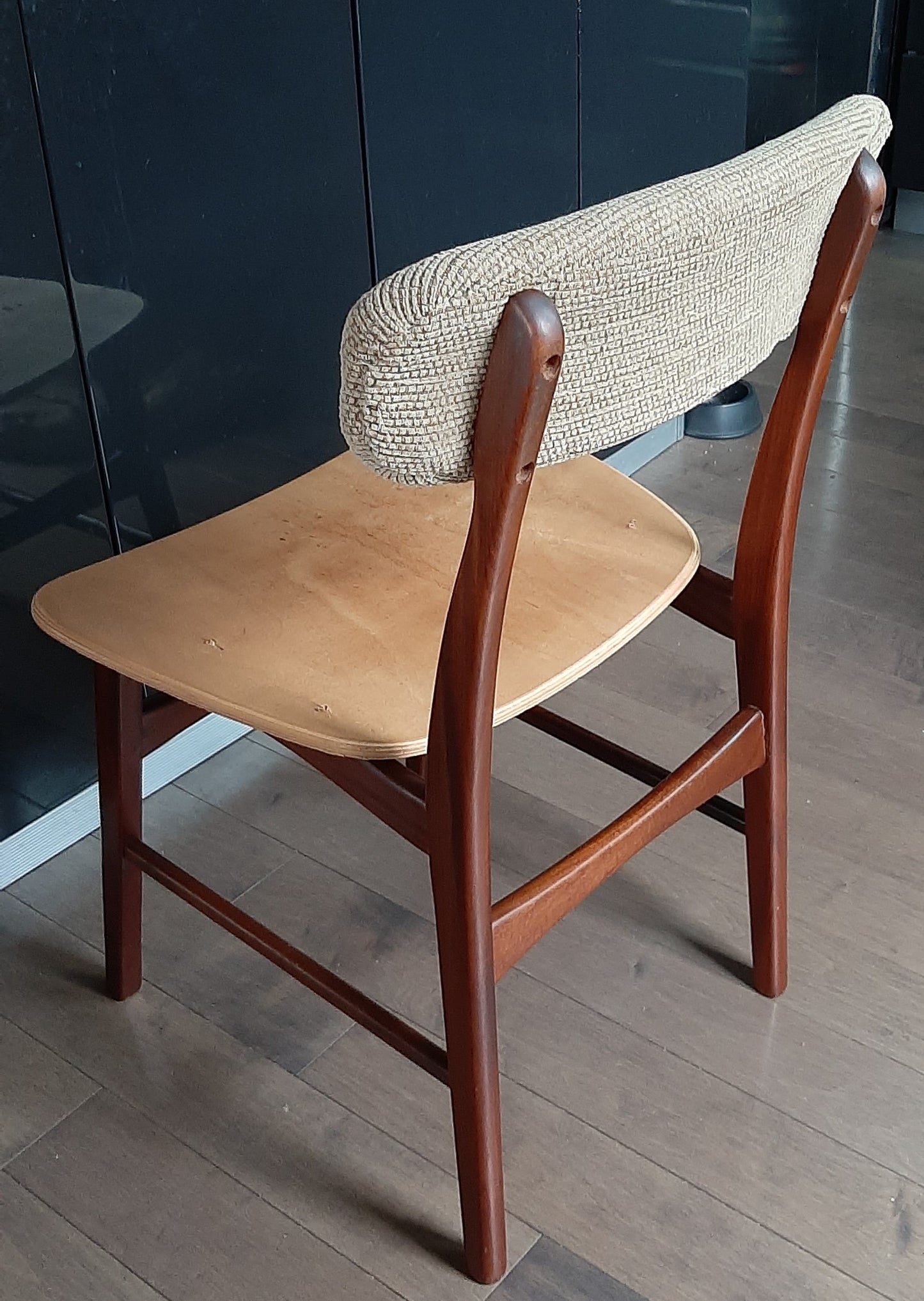 4 RESTORED MCM Solid Teak Chairs, ready for new upholstery, each $199 only - Mid Century Modern Toronto