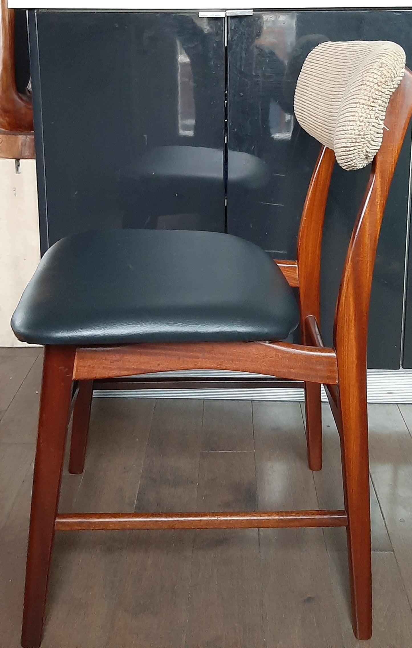 4 RESTORED MCM Solid Teak Chairs, ready for new upholstery, each $199 only - Mid Century Modern Toronto