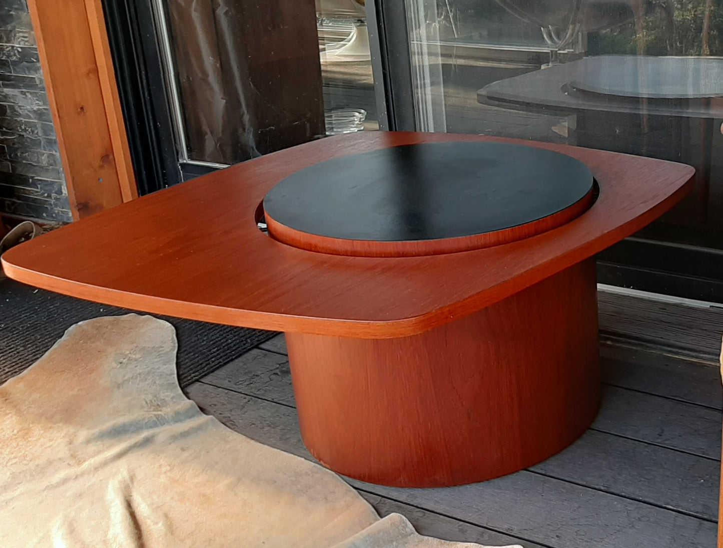 REFINISHED MCM Teak Martini Table by RS Associates, PERFECT
