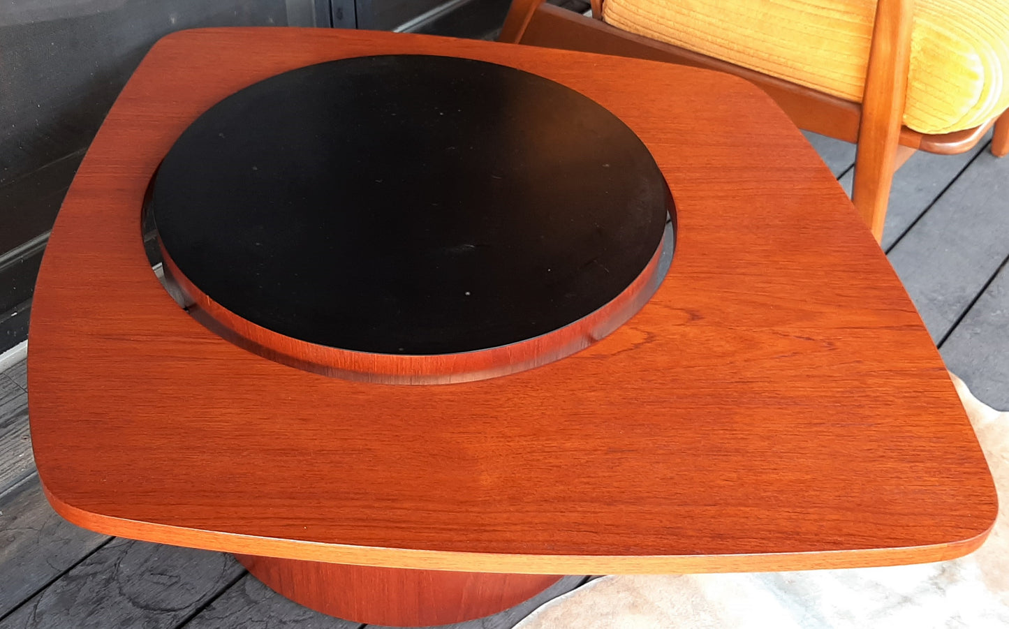 REFINISHED MCM Teak Martini Table by RS Associates, PERFECT