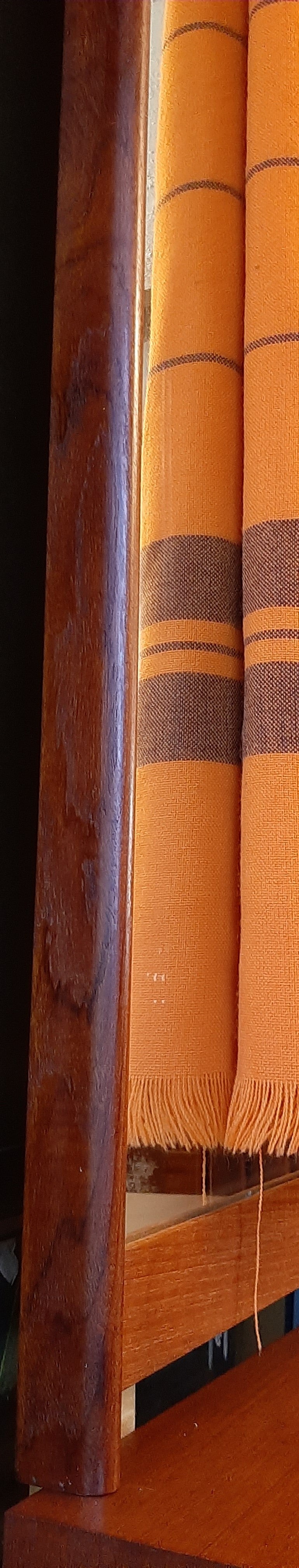 REFINISHED MCM Teak 3 Drawer Chest Cabinet & Mirror