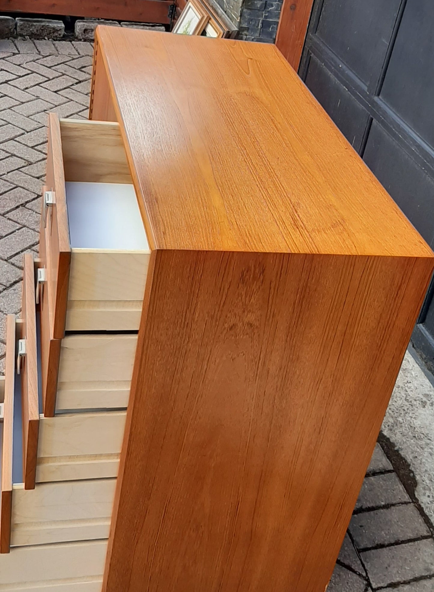 REFINISHED MCM Teak Wardrobe/ Tall Dresser, perfect