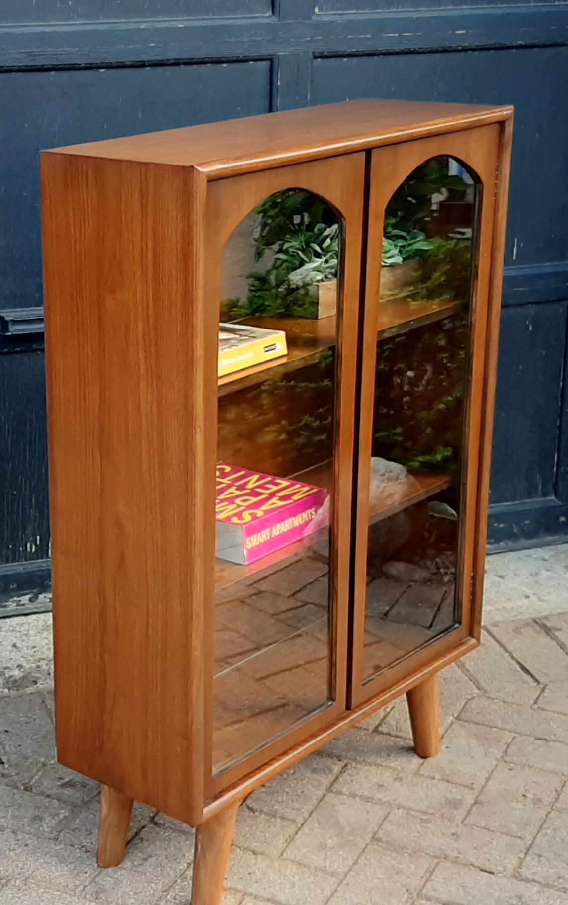 RESTORED MCM Walnut Bookcase Petite L 29"x H 42", PERFECT