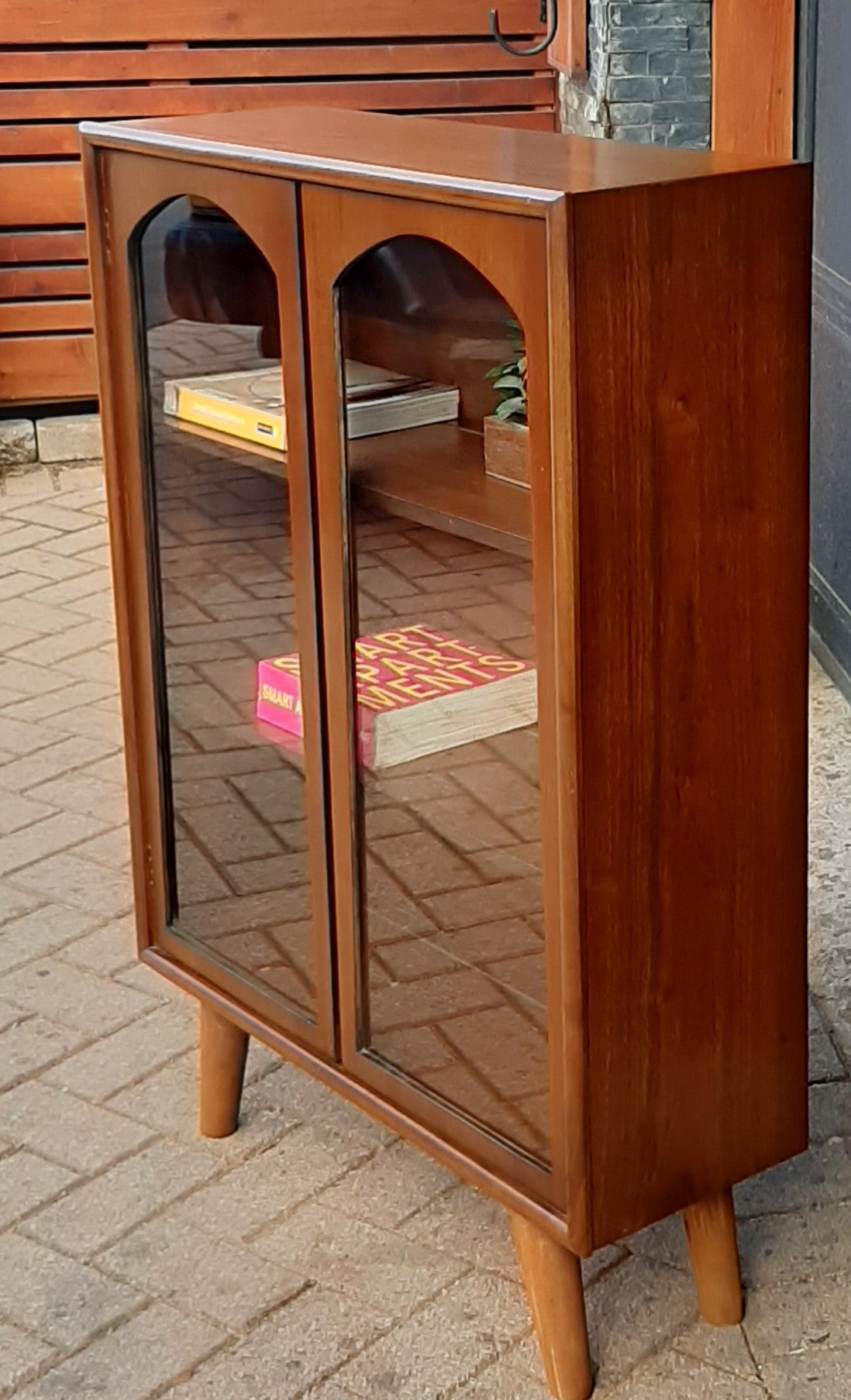 RESTORED MCM Walnut Bookcase Petite L 29"x H 42", PERFECT