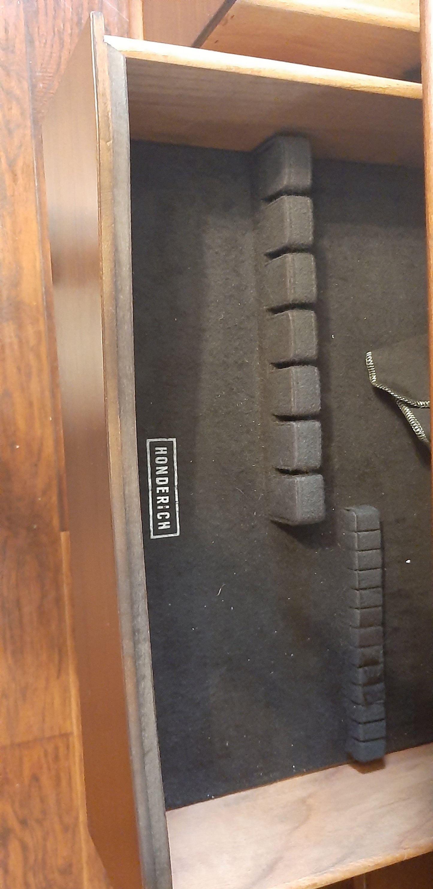 REFINISHED MCM Walnut Sideboard w bi-fold doors by Honderich 68" PERFECT