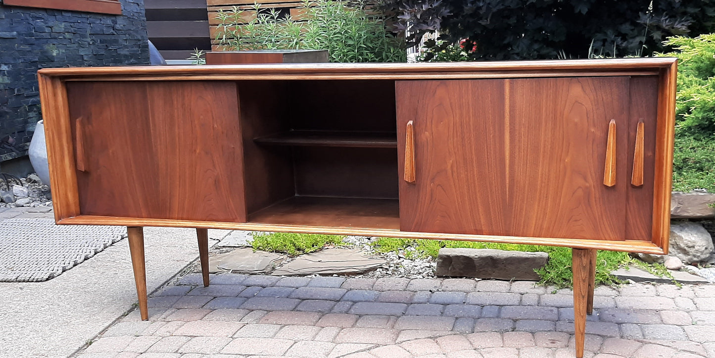 REFINISHED Walnut MCM Credenza by Deilcraft 68" PERFECT