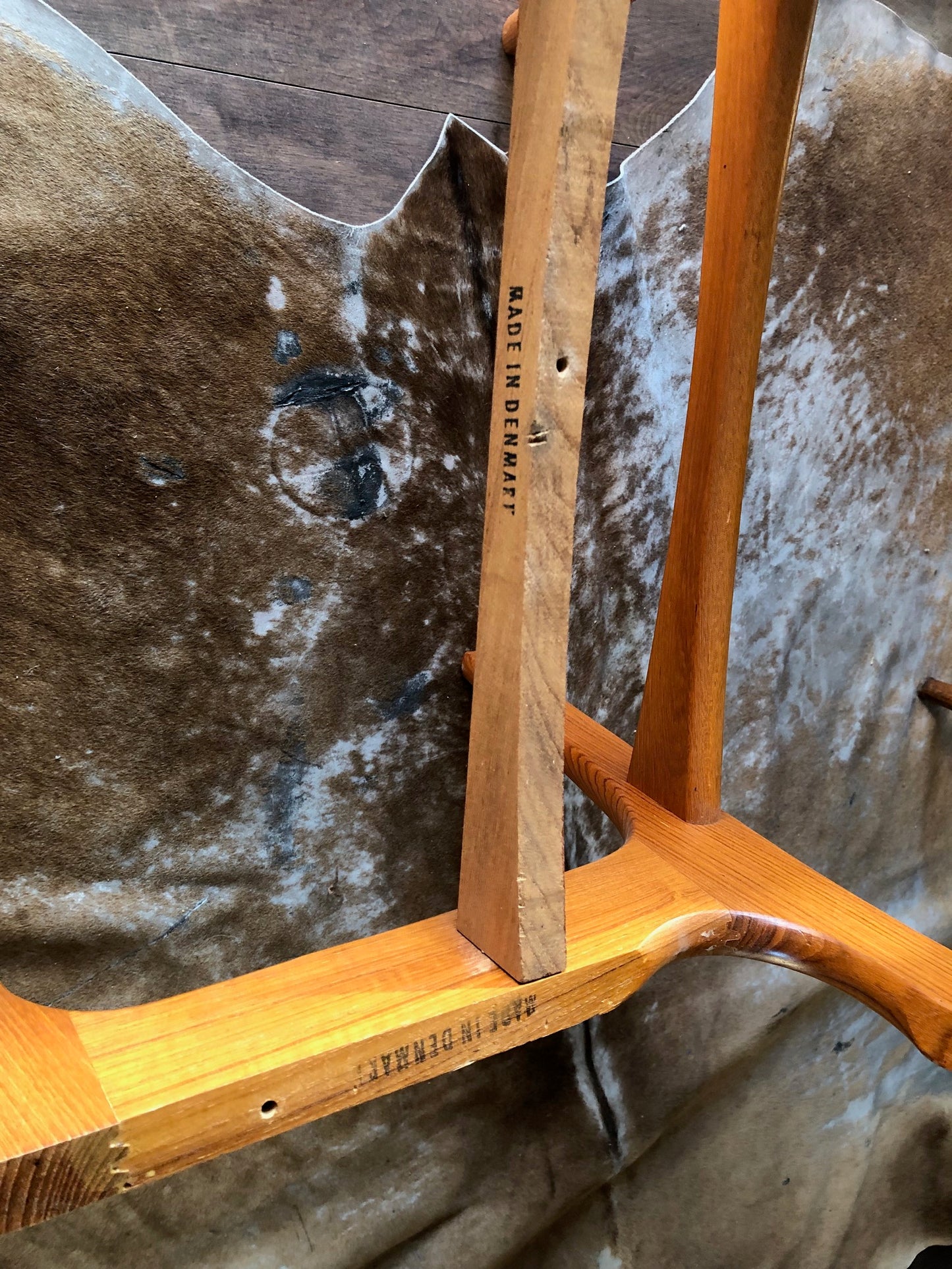 4 MCM Teak Chairs by Johannes Andersen RESTORED REUPHOLSTERED in Maharam fabric, each $179, PERFECT - Mid Century Modern Toronto