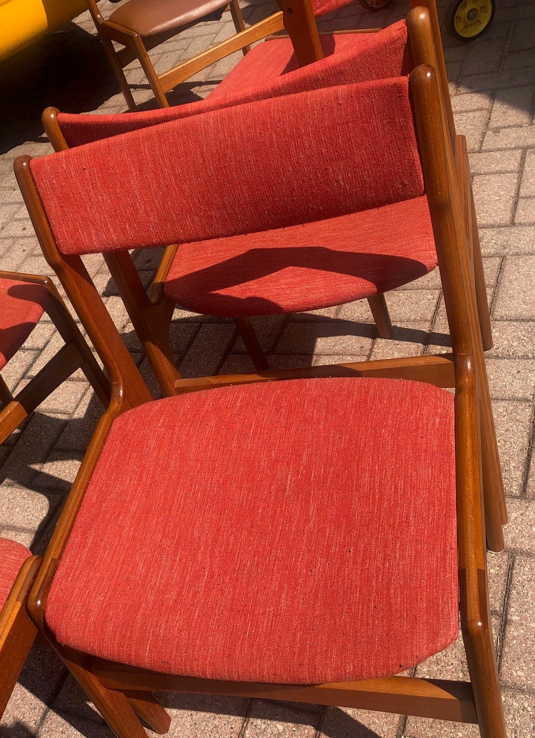 On HOLD 9 Danish MCM Teak Chairs by Anderstrup RESTORED will be REUPHOLSTERED for you, each $229 - Mid Century Modern Toronto