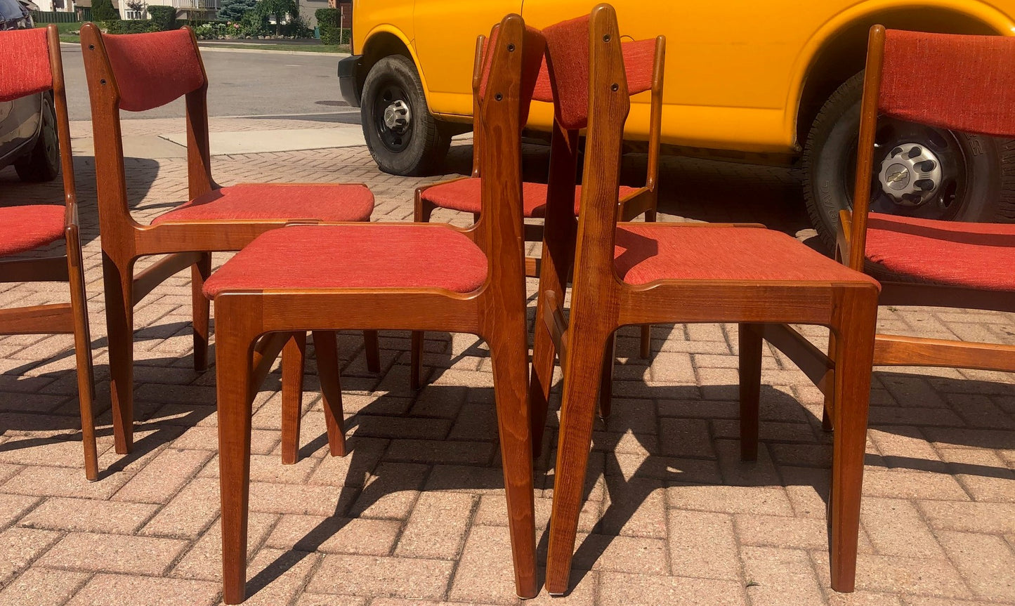 On HOLD 9 Danish MCM Teak Chairs by Anderstrup RESTORED will be REUPHOLSTERED for you, each $229 - Mid Century Modern Toronto