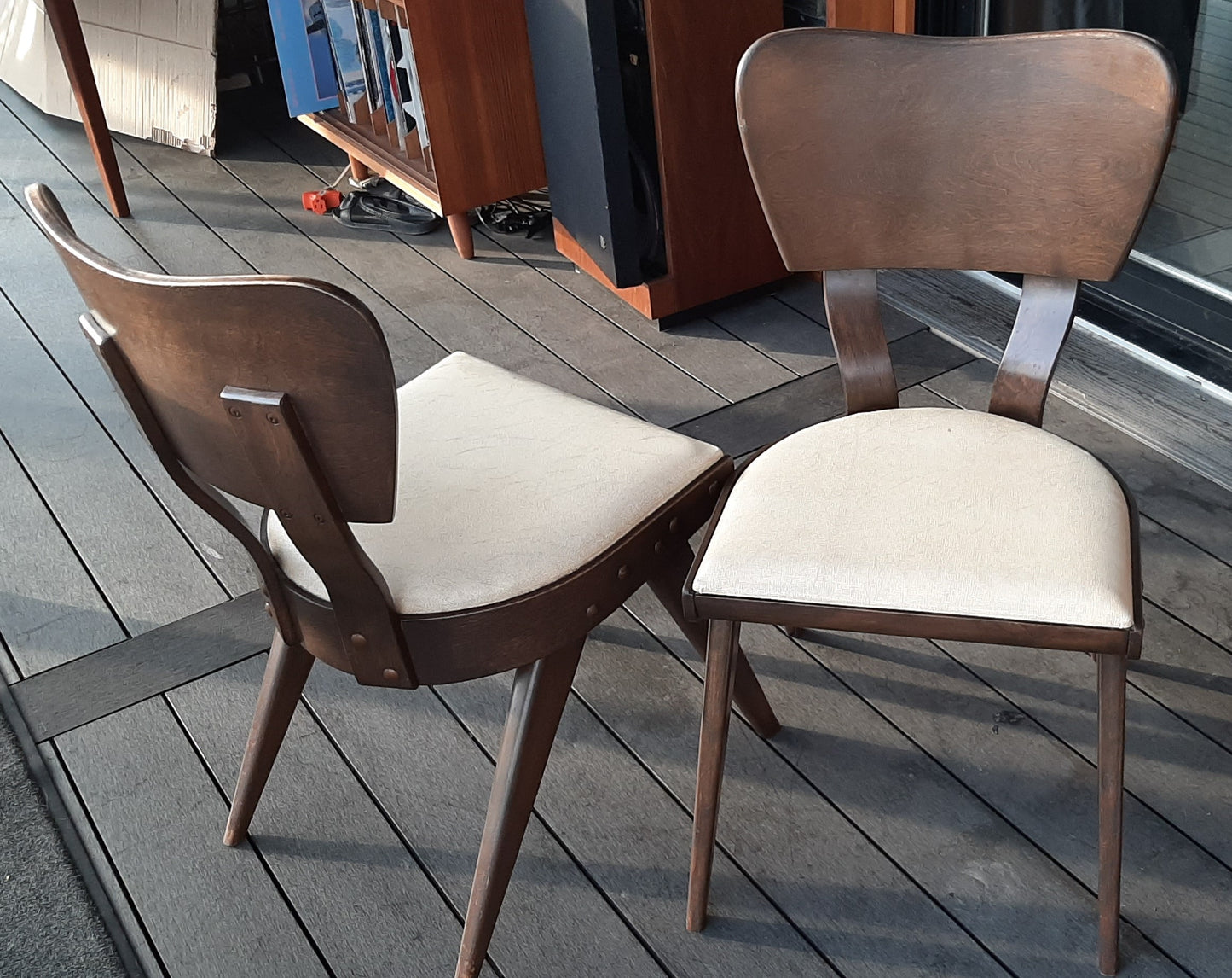Rare Russell Spanner Catalina Dining Table Extendable Refinished 60"-78"and 6 Chairs - Mid Century Modern Toronto