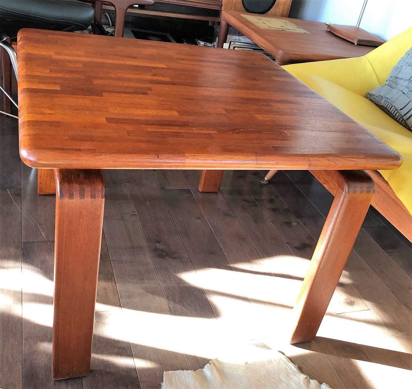REFINISHED Danish MCM SOLID Teak Coffee Table square 27, perfect - Mid Century Modern Toronto