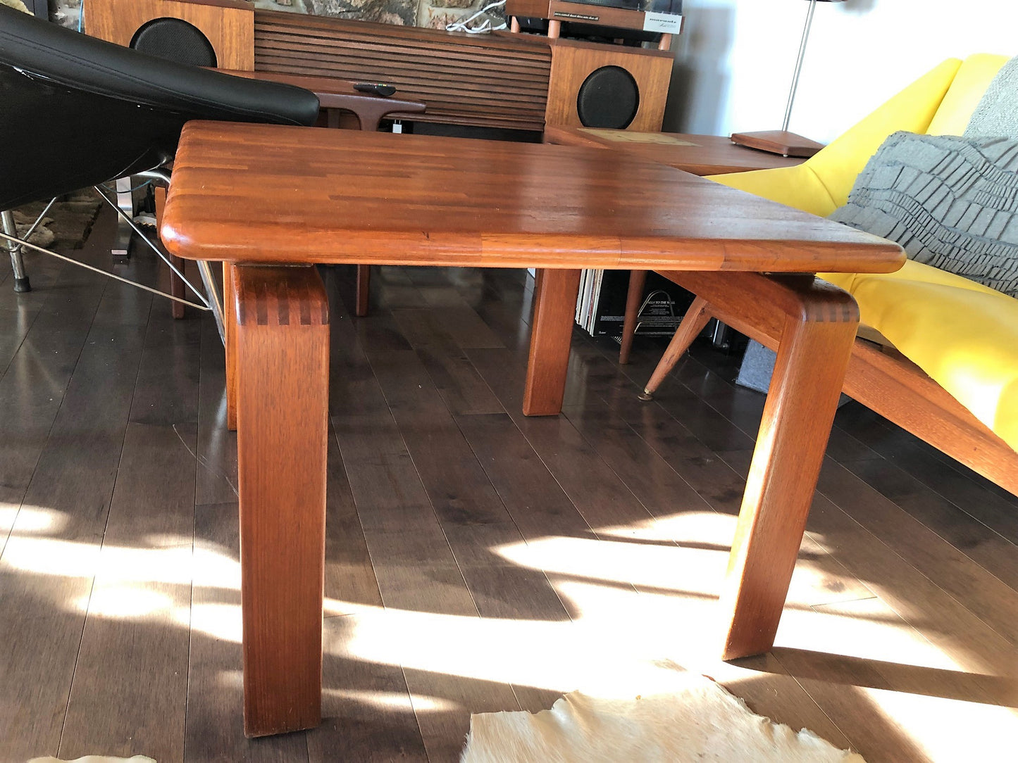 REFINISHED Danish MCM SOLID Teak Coffee Table square 27, perfect - Mid Century Modern Toronto