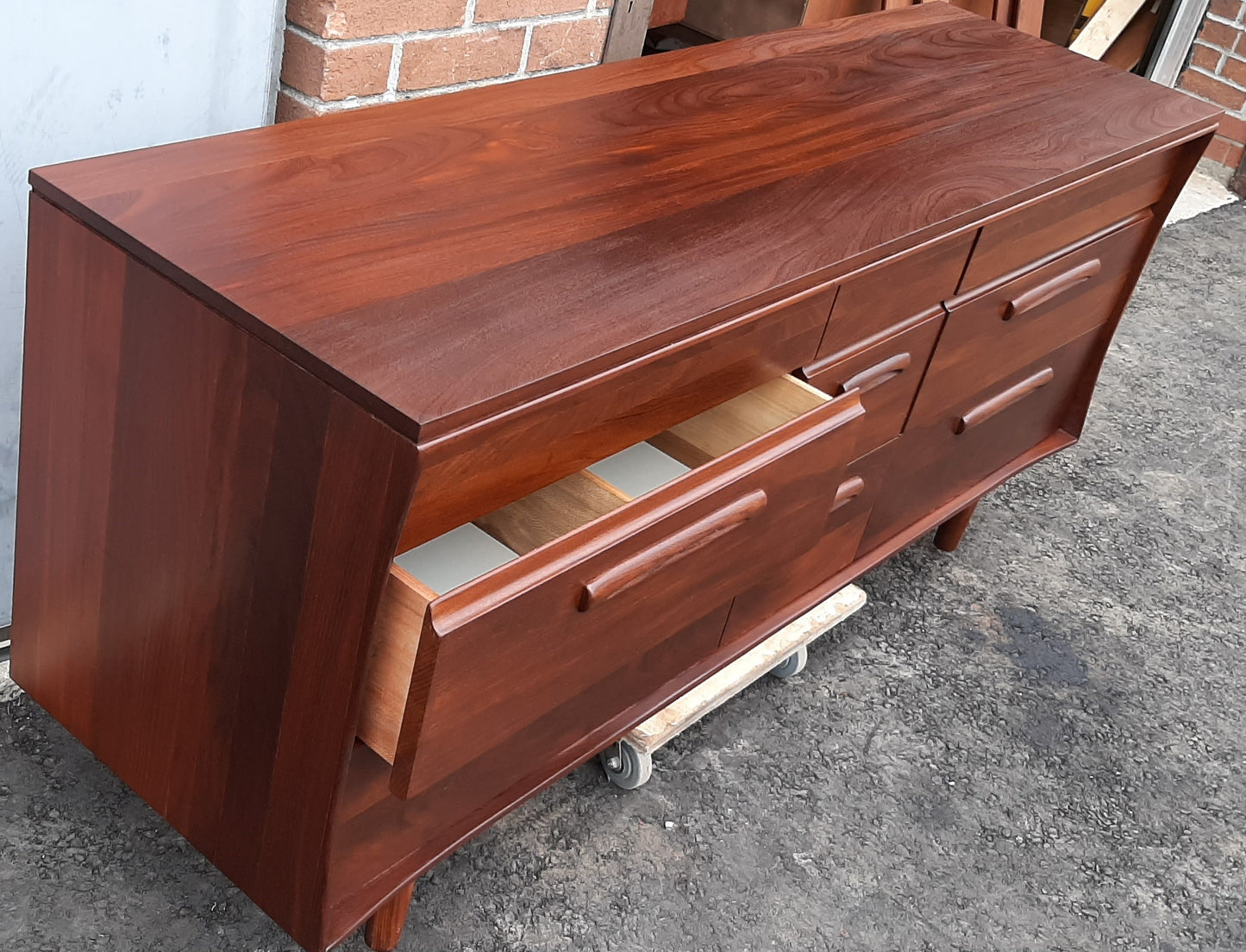 REFINISHED MCM SOLID TEAK Dresser & Tallboy by Imperial- PERFECT - Mid Century Modern Toronto