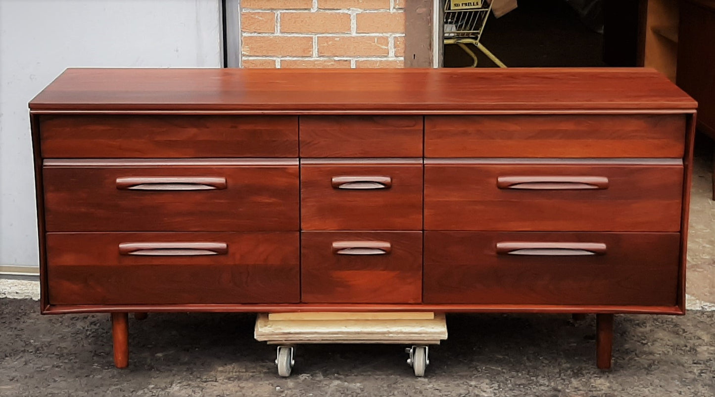 REFINISHED MCM SOLID TEAK Dresser & Tallboy by Imperial- PERFECT - Mid Century Modern Toronto