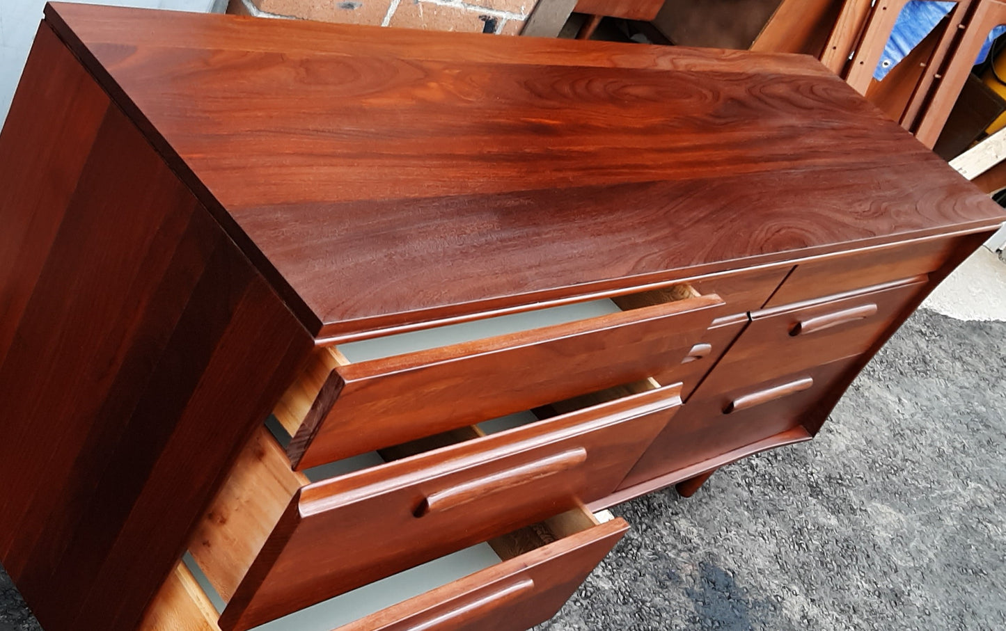 REFINISHED MCM SOLID TEAK Dresser & Tallboy by Imperial- PERFECT - Mid Century Modern Toronto