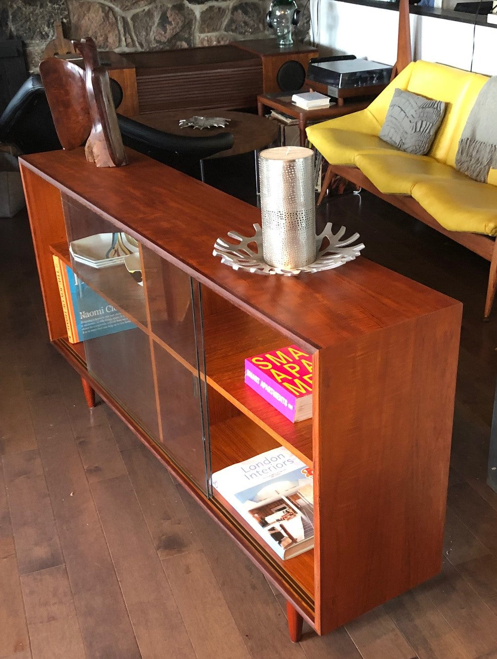 REFINISHED MCM Teak Display Bookcase 60" - Mid Century Modern Toronto