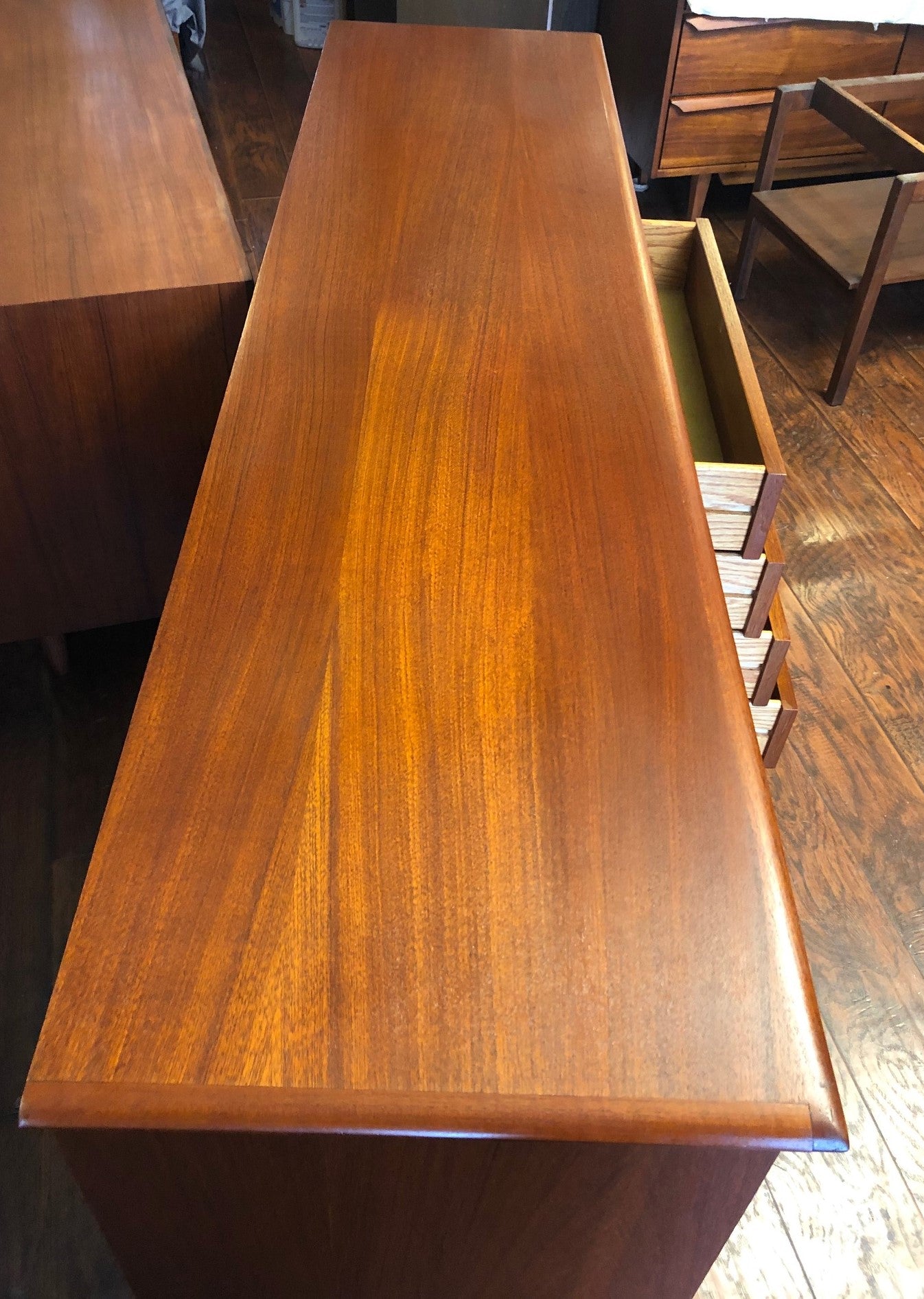 REFINISHED Danish MCM Teak Sideboard TV Media Console 6ft PERFECT - Mid Century Modern Toronto