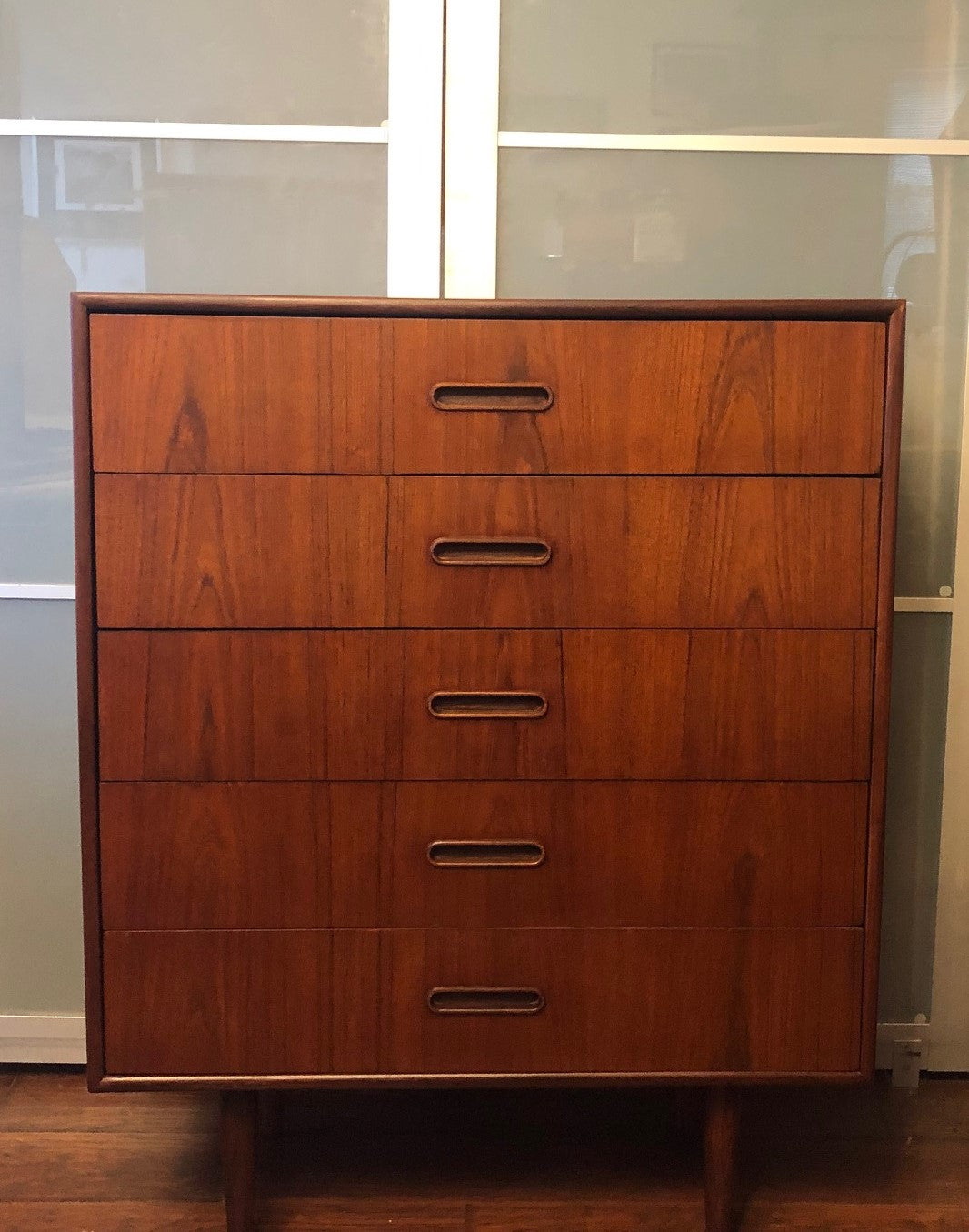 REFINISHED MCM Teak Tallboy by Punch Designs 34.25” - Mid Century Modern Toronto