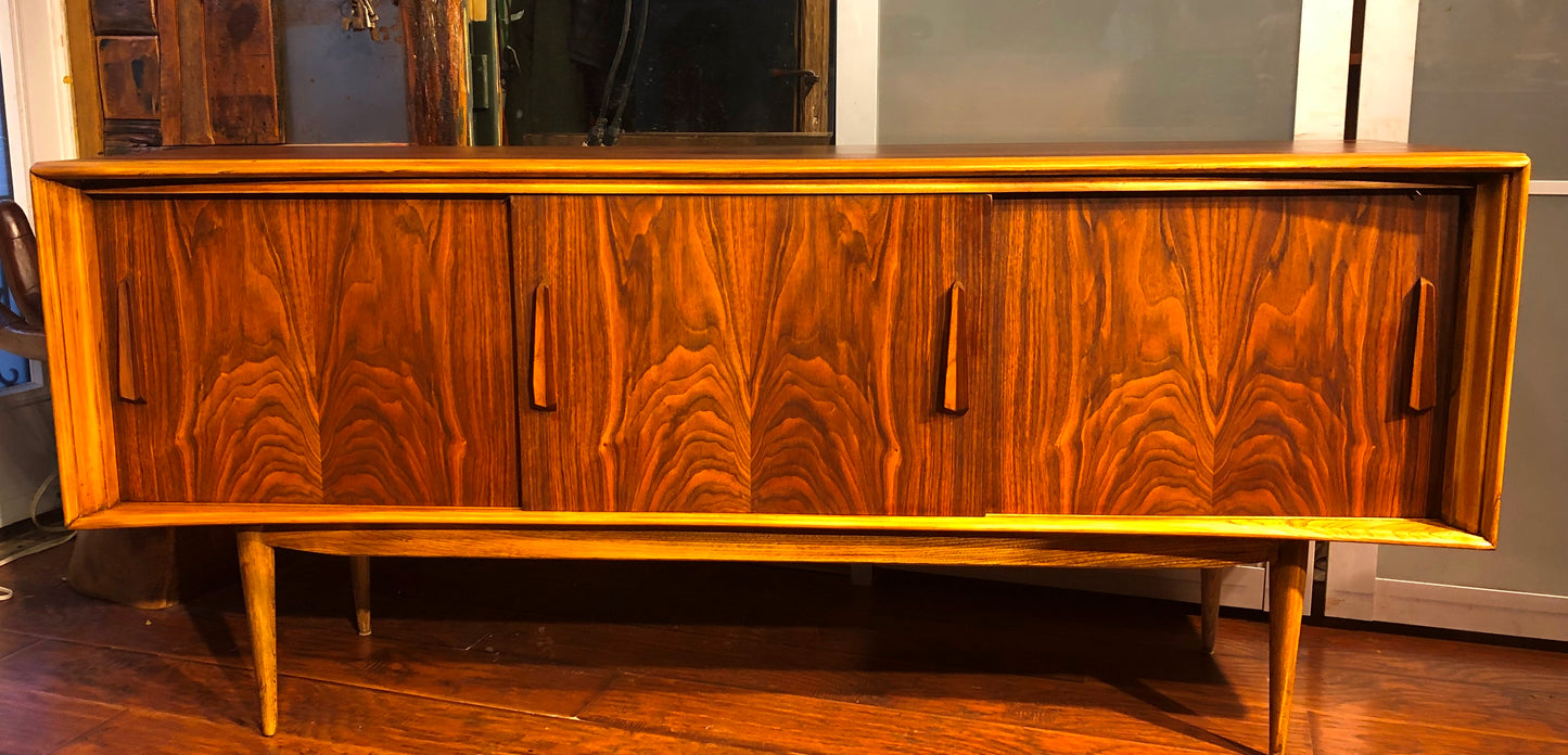 REFINISHED Walnut MCM Credenza by Deilcraft 68" PERFECT - Mid Century Modern Toronto