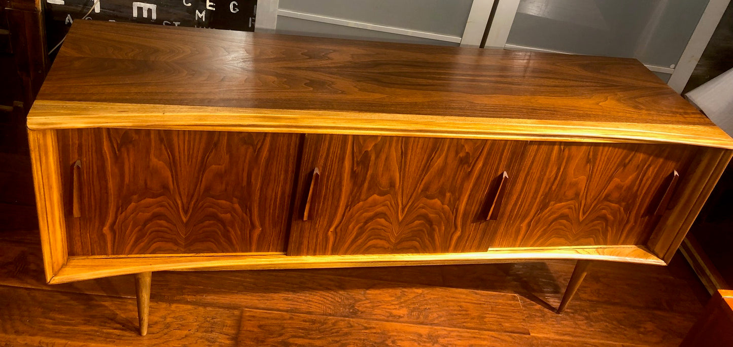 REFINISHED Walnut MCM Credenza by Deilcraft 68" PERFECT - Mid Century Modern Toronto