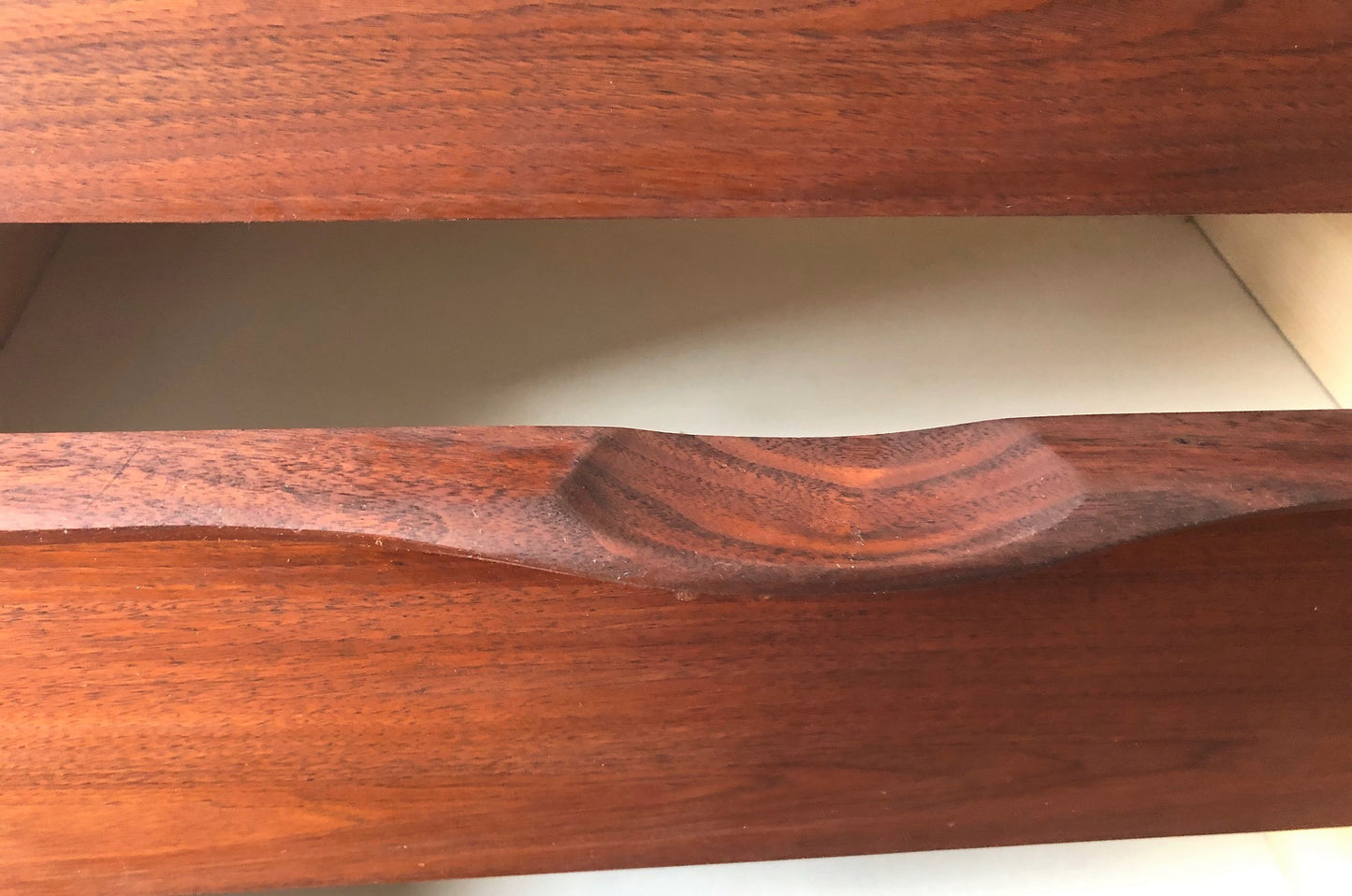 REFINISHED MCM Walnut Dresser 9 drawers compact 58.5" - Mid Century Modern Toronto