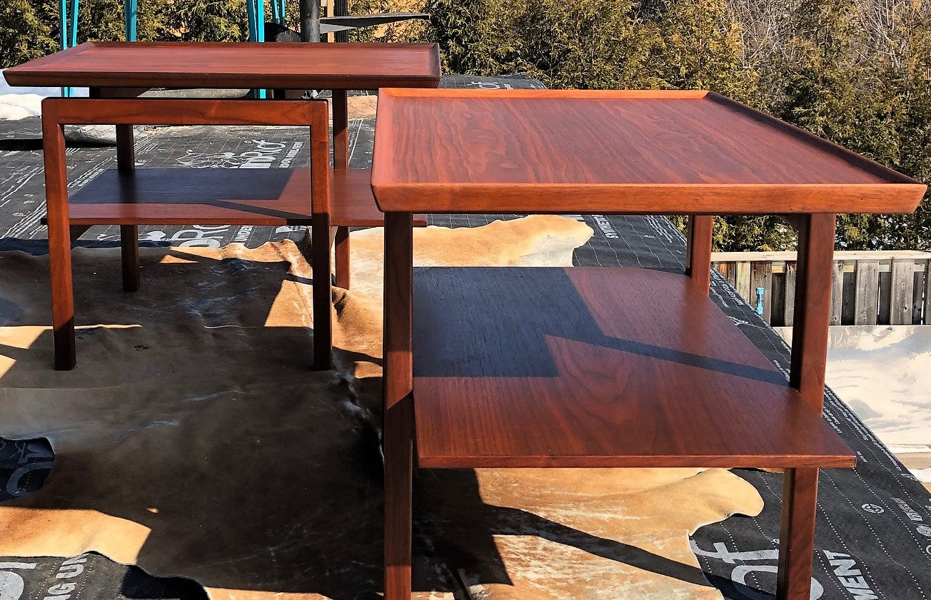 REFINISHED MCM Accent Table by Jens Risom, commercial quality, large, PERFECT - Mid Century Modern Toronto