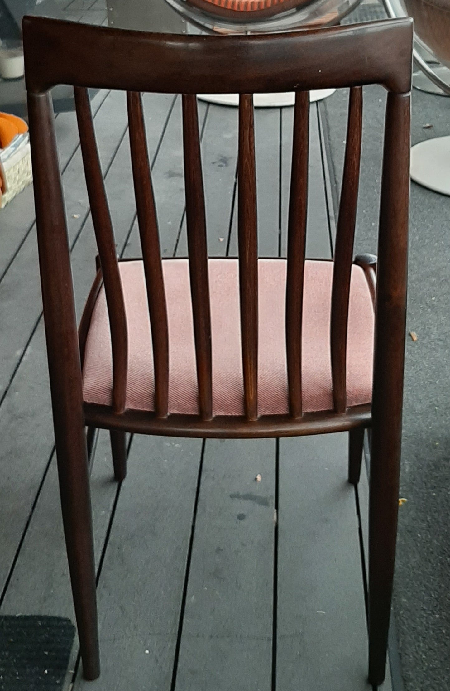 8 Danish MCM Rosewood or Mahogany Dining Chairs RESTORED; very comfortable, each $249 - Mid Century Modern Toronto