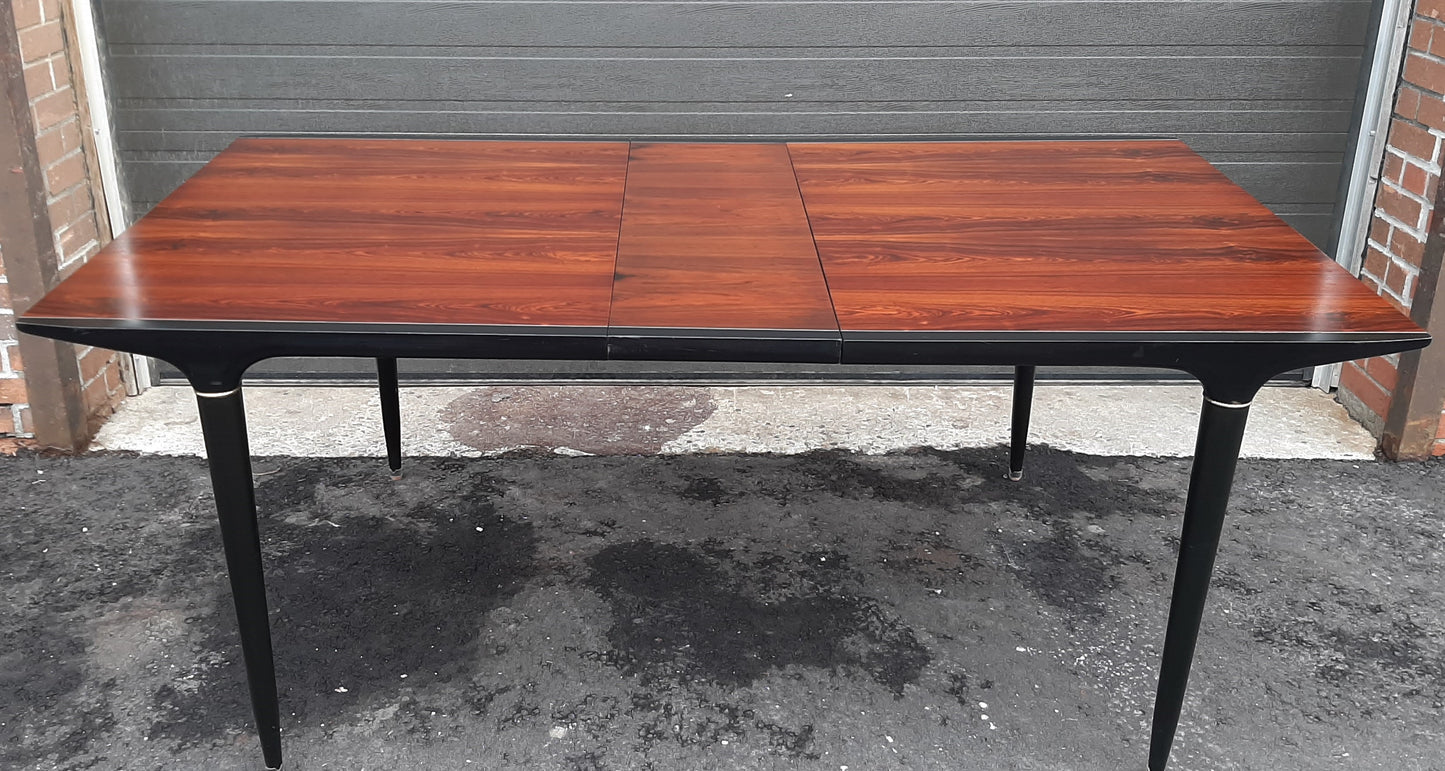 Rare MCM Rosewood Dining Table w 1 leaf 60" -72", "Cortina" by Svante Skogh - Mid Century Modern Toronto
