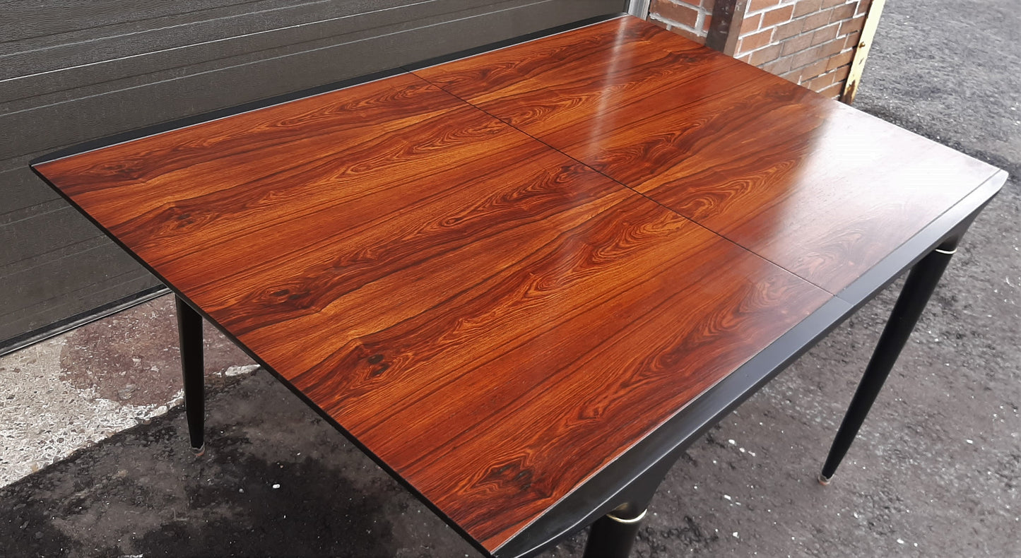 Rare MCM Rosewood Dining Table w 1 leaf 60" -72", "Cortina" by Svante Skogh - Mid Century Modern Toronto