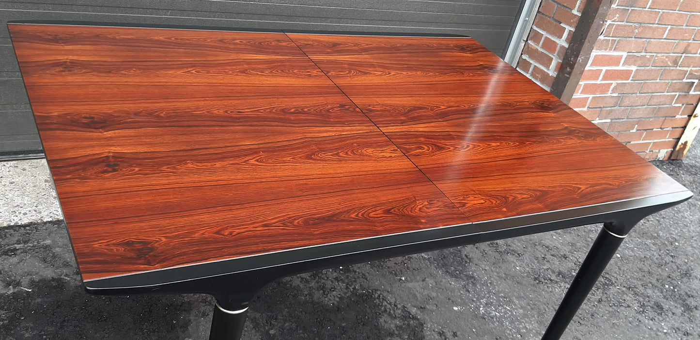 Rare MCM Rosewood Dining Table w 1 leaf 60" -72", "Cortina" by Svante Skogh - Mid Century Modern Toronto