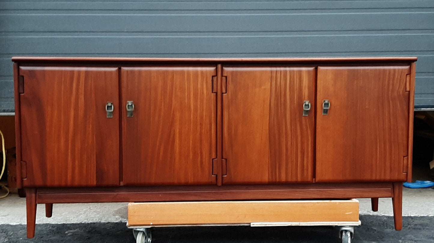 REFINISHED MCM  SOLID TEAK Sideboard TV Media Console by Imperial 66" , PERFECT - Mid Century Modern Toronto