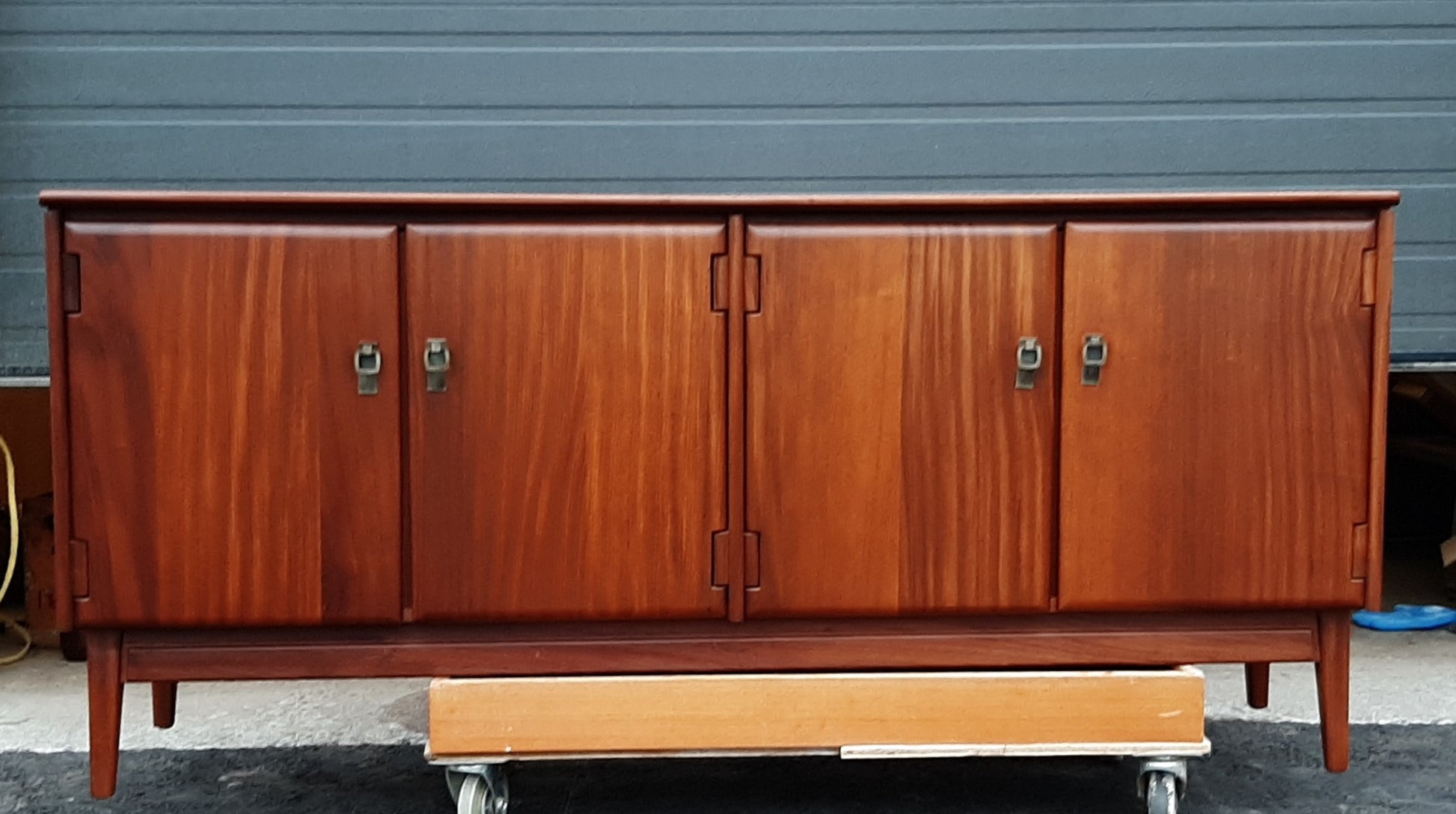 REFINISHED MCM  SOLID TEAK Sideboard TV Media Console by Imperial 66" , PERFECT - Mid Century Modern Toronto