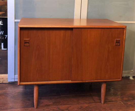 REFINISHED MCM  Teak Buffet Sideboard Console compact 36" PERFECT - Mid Century Modern Toronto