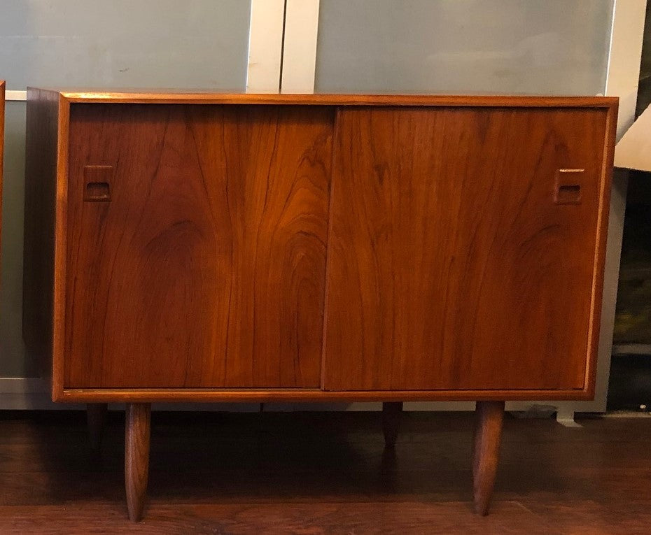 REFINISHED MCM  Teak Buffet Sideboard Console compact 36" PERFECT - Mid Century Modern Toronto