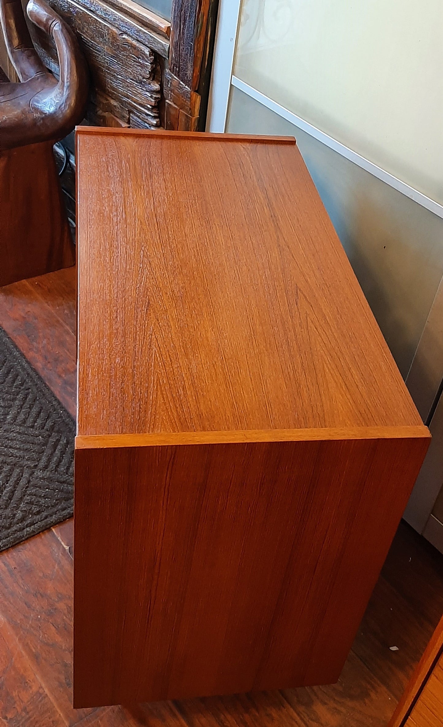 REFINISHED MCM Teak Chest with 3 drawers & Mirror, PERFECT - Mid Century Modern Toronto