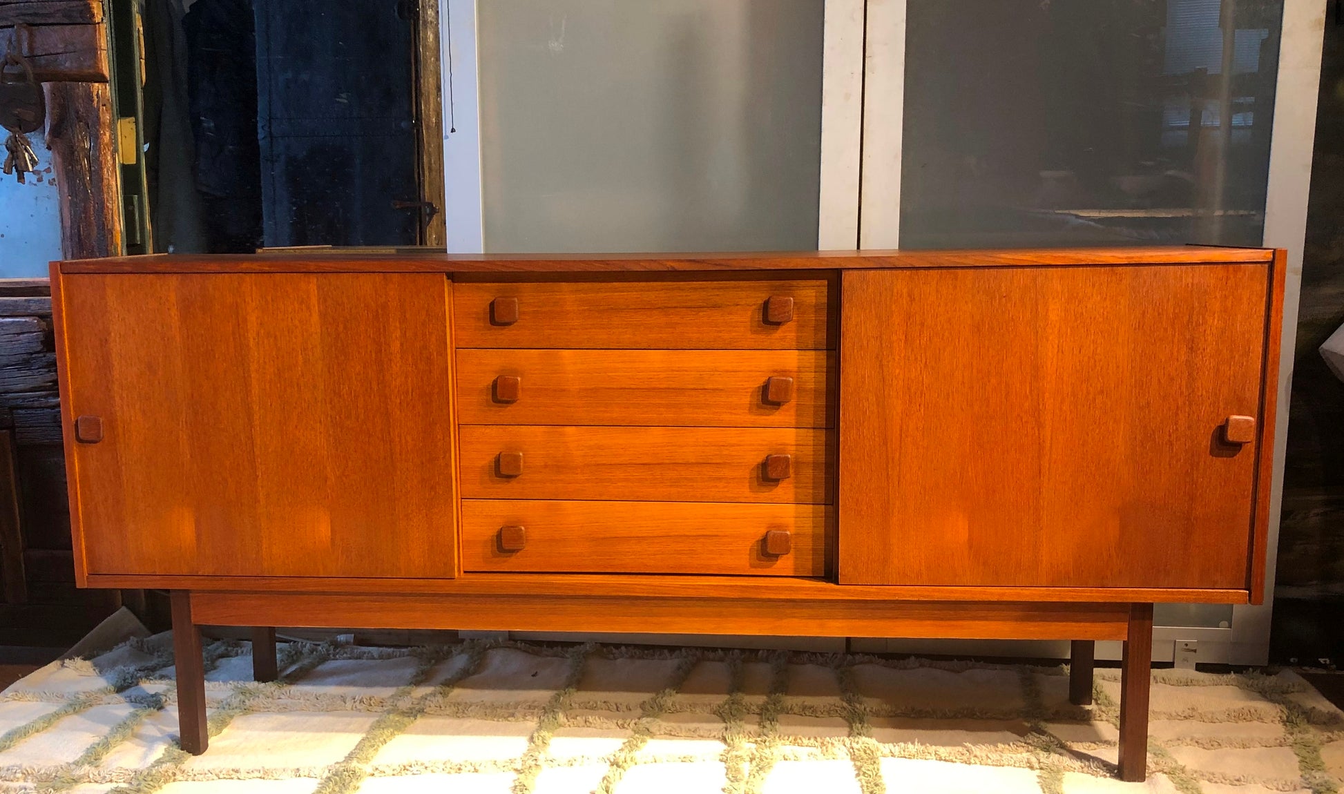 REFINISHED MCM Teak Credenza Narrow 6ft - Mid Century Modern Toronto