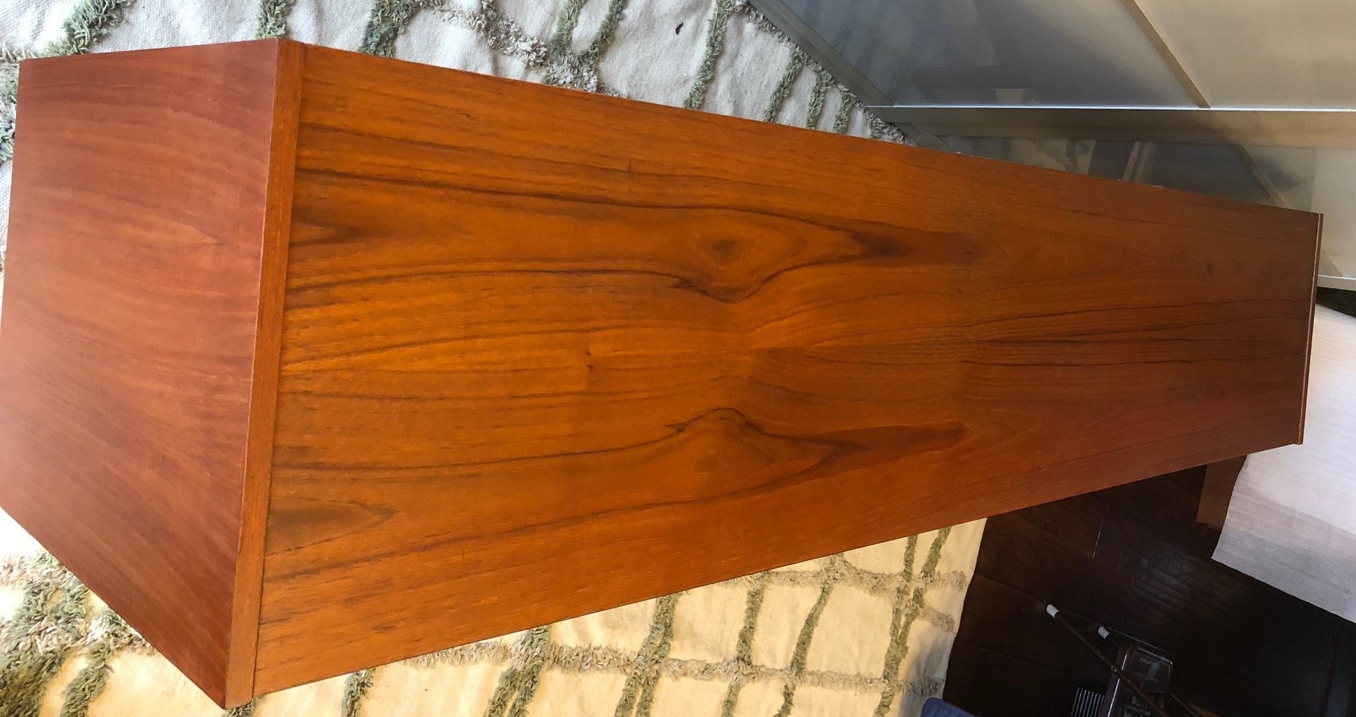 REFINISHED MCM Teak Credenza Narrow 6ft - Mid Century Modern Toronto