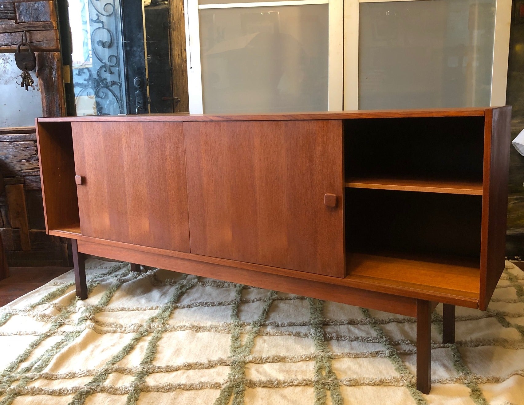 REFINISHED MCM Teak Credenza Narrow 6ft - Mid Century Modern Toronto