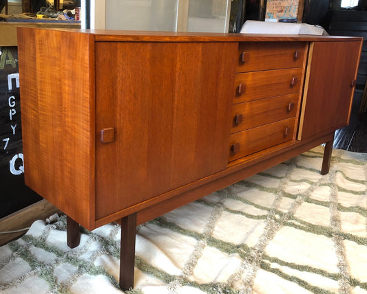 REFINISHED MCM Teak Credenza Narrow 6ft - Mid Century Modern Toronto